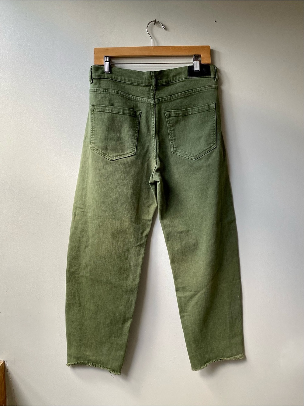 Whistles Olive Green Barrel Jeans - Picture 2 of 7